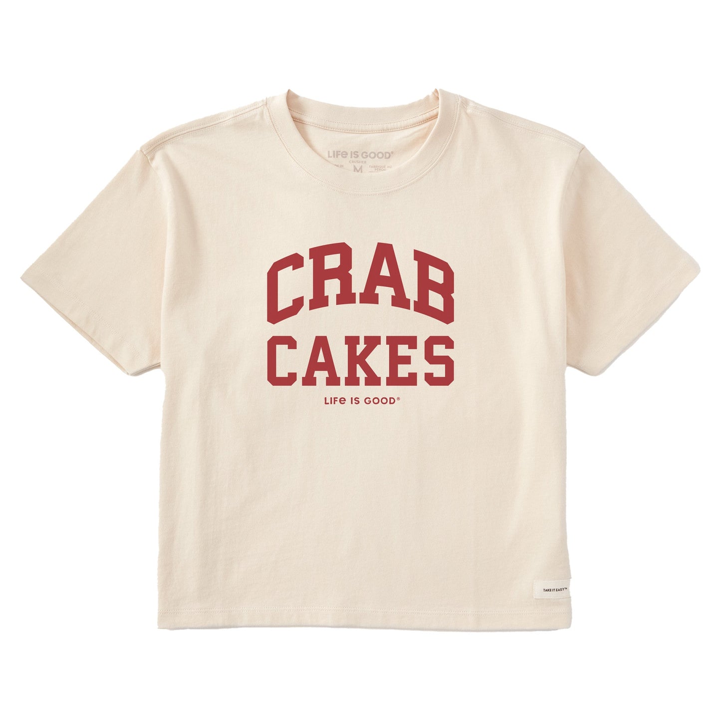 Women's Crab Cakes Arch Short Sleeve Crusher Boxy Tee