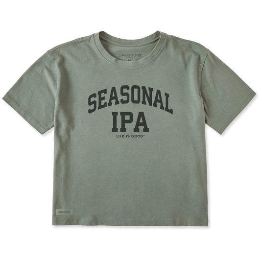 Women's Seasonal IPA Arch Short Sleeve Crusher Boxy Tee