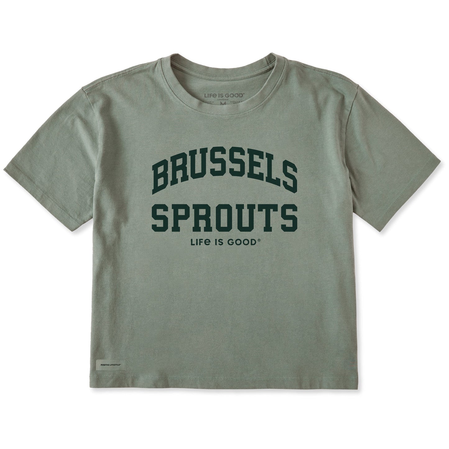 Women's Brussels Sprouts Arch Short Sleeve Crusher Boxy Tee