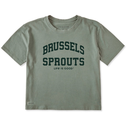 Women's Brussels Sprouts Arch Short Sleeve Crusher Boxy Tee