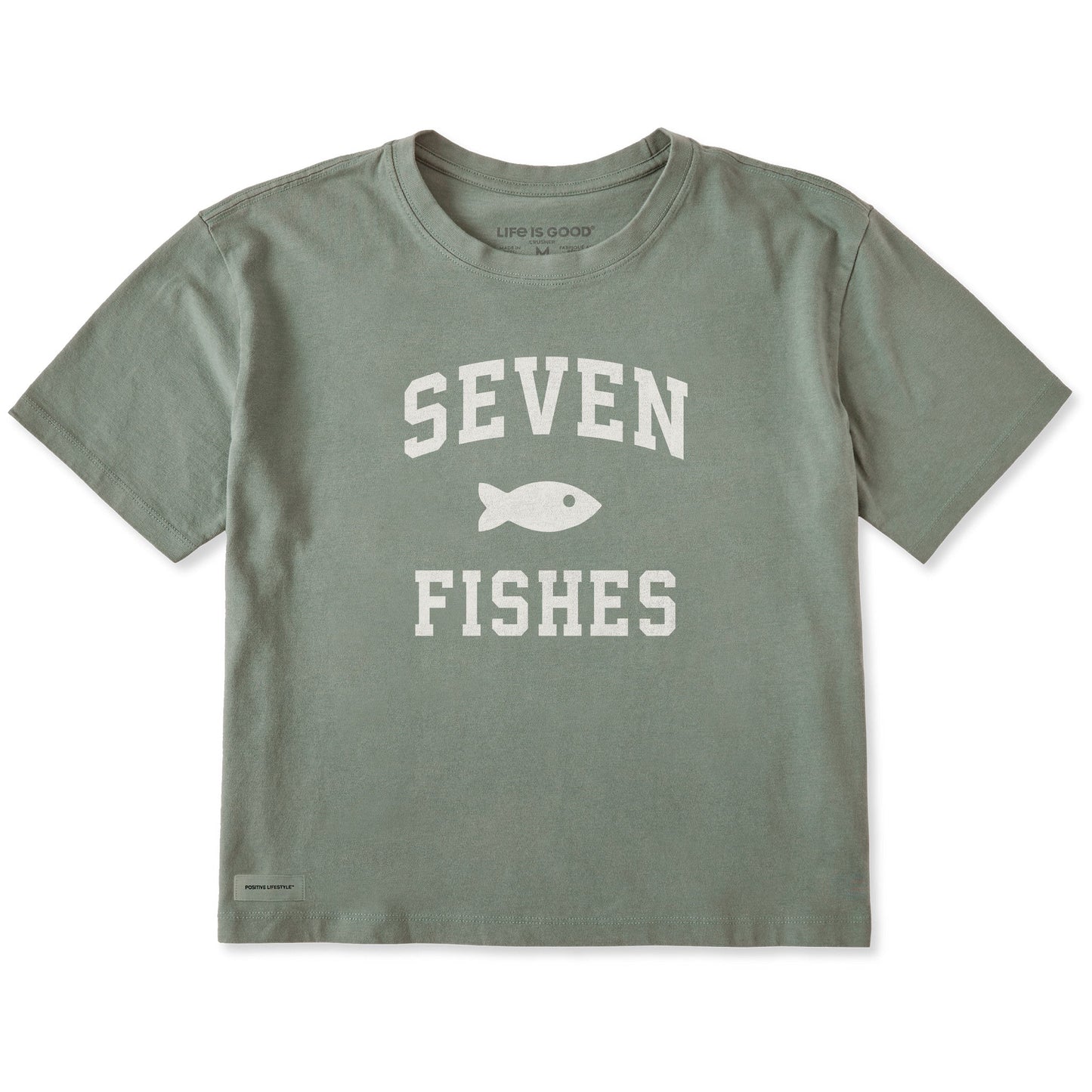 Women's Seven Fishes Arch Short Sleeve Crusher Boxy Tee
