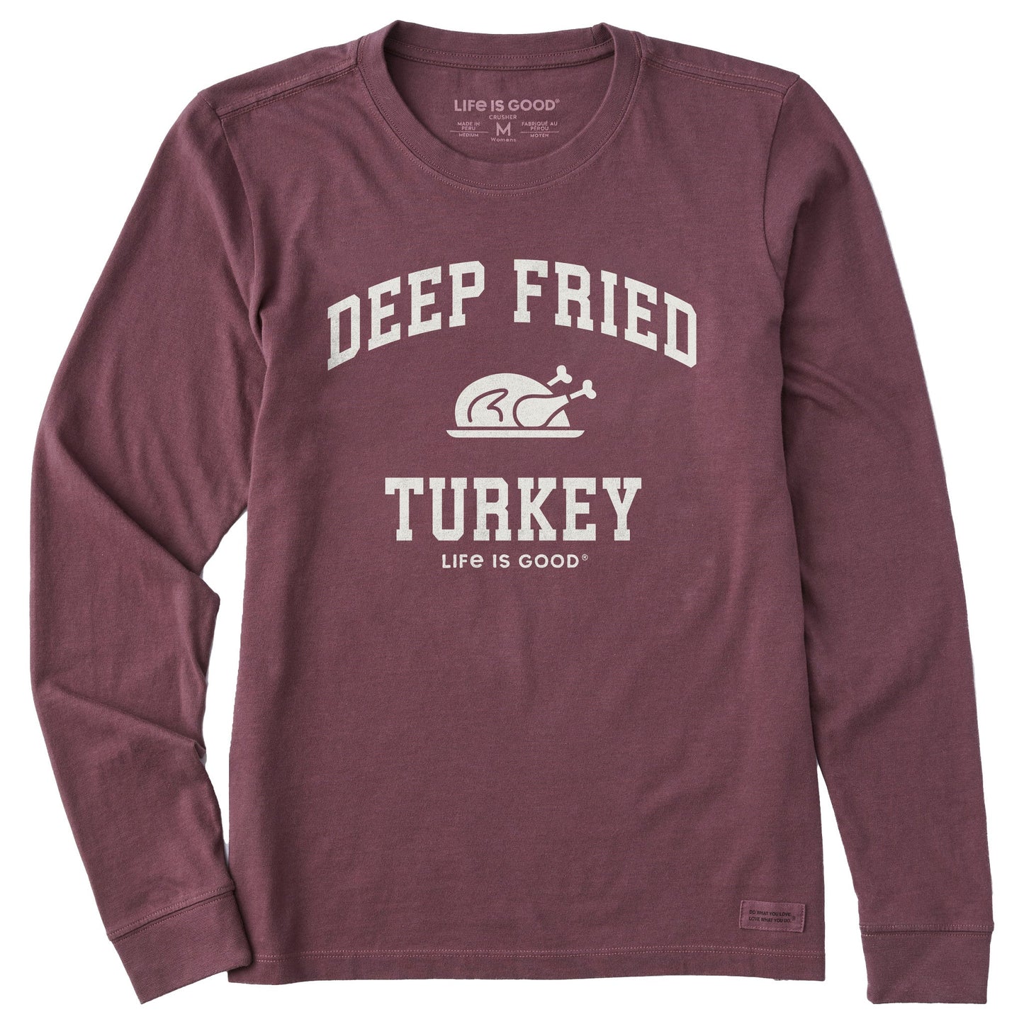 Women's Deep Fried Turkey Arch Long Sleeve Crusher Tee