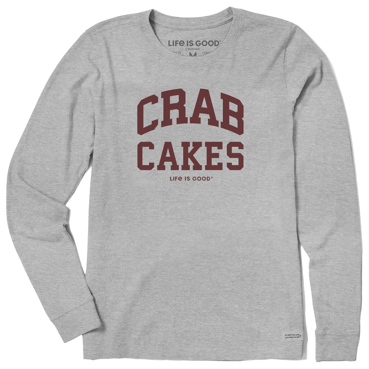 Women's Crab Cakes Arch Long Sleeve Crusher Tee