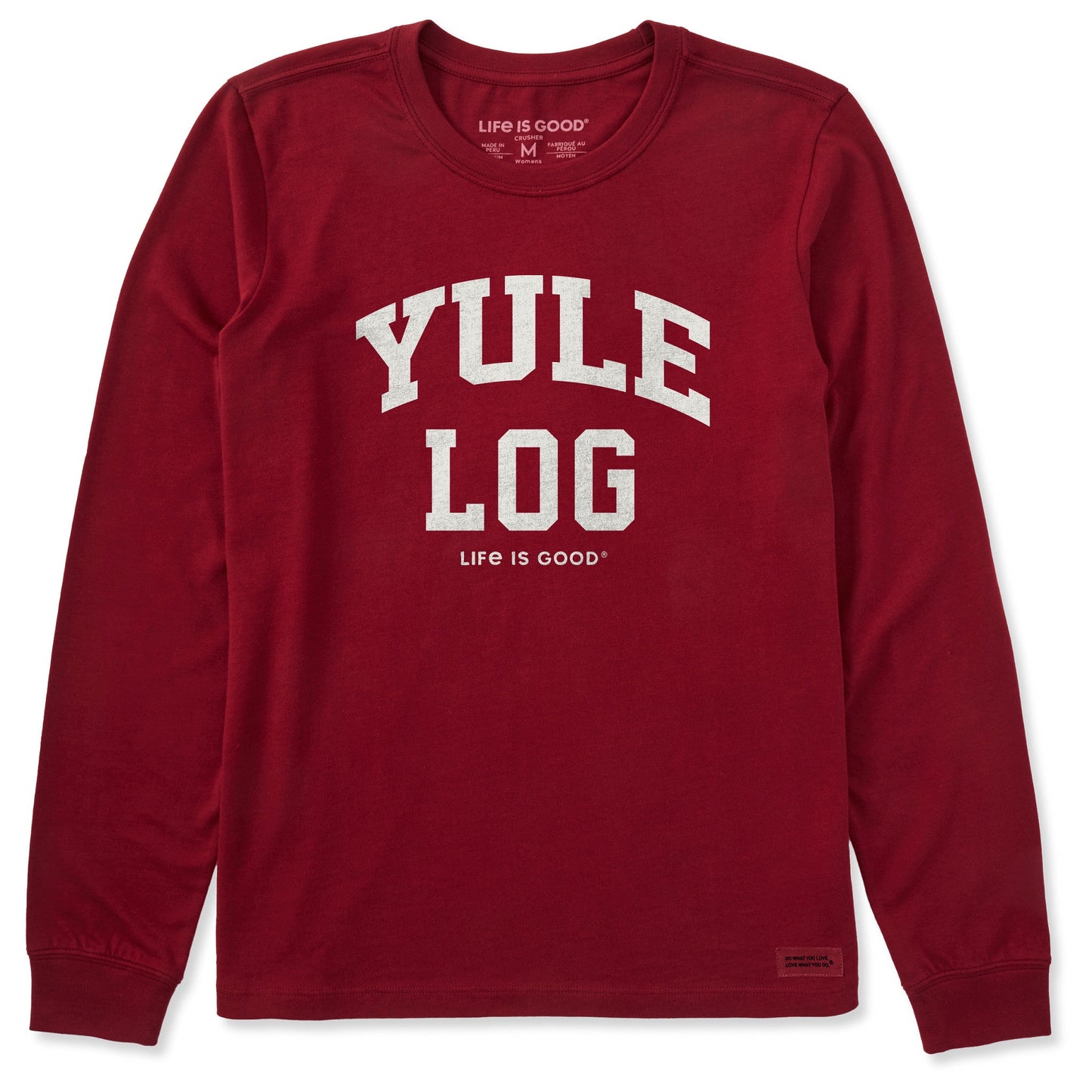 Women's Yule Log Arch Long Sleeve Crusher Tee