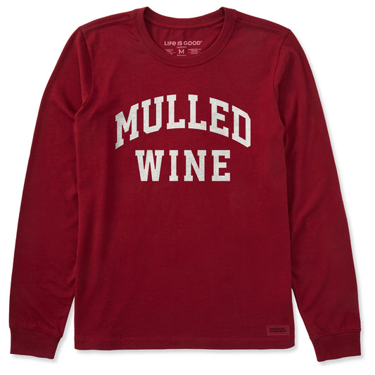 Women's Mulled Wine Arch Long Sleeve Crusher Tee