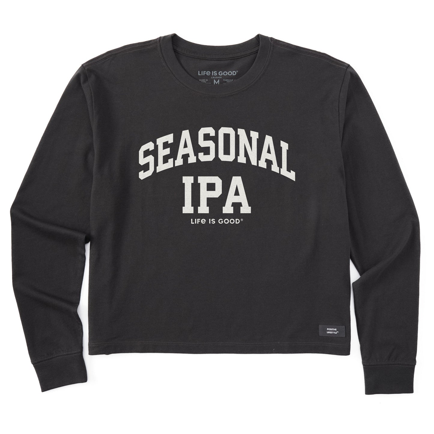 Women's Seasonal IPA Arch Long Sleeve Crusher Boxy Tee