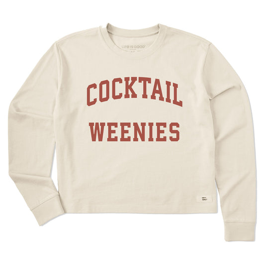 Women's Cocktails Weenies Arch Long Sleeve Crusher Boxy Tee