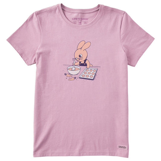 Women's Bunny Baking Short Sleeve Crusher Tee