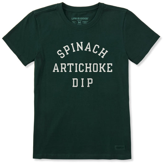 Women's Spinach Artichoke Dip Short Sleeve Crusher Tee