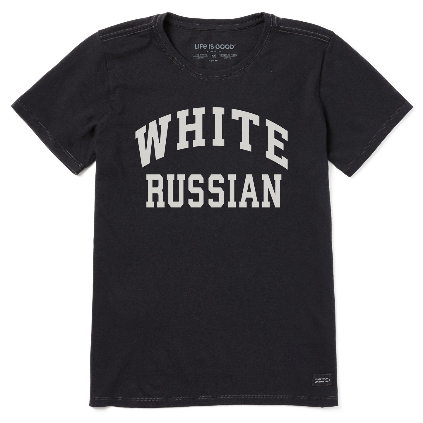 Women's White Russian Short Sleeve Crusher Tee