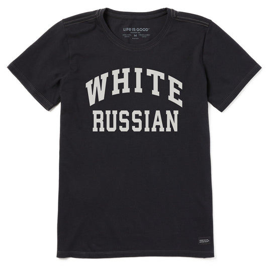Women's White Russian Short Sleeve Crusher Tee