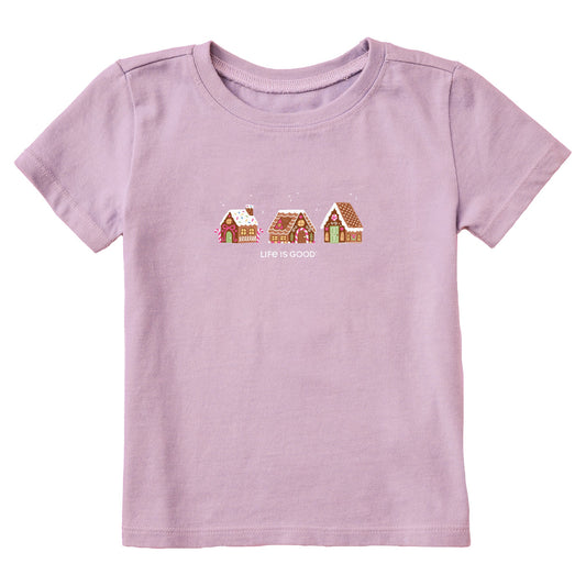 Toddler Gingerbread House Trio Short Sleeve Crusher Tee