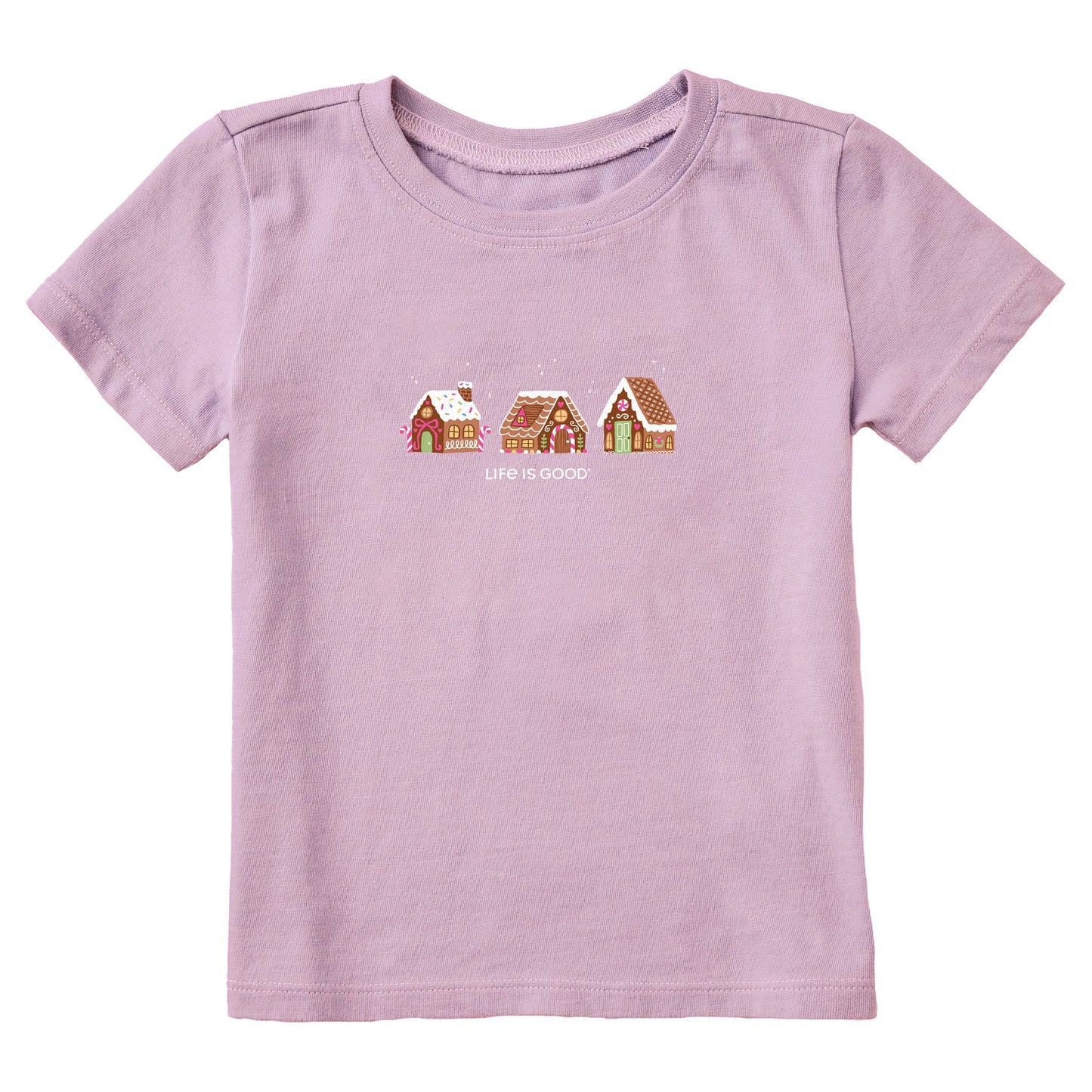 Toddler Gingerbread House Trio Short Sleeve Crusher Tee