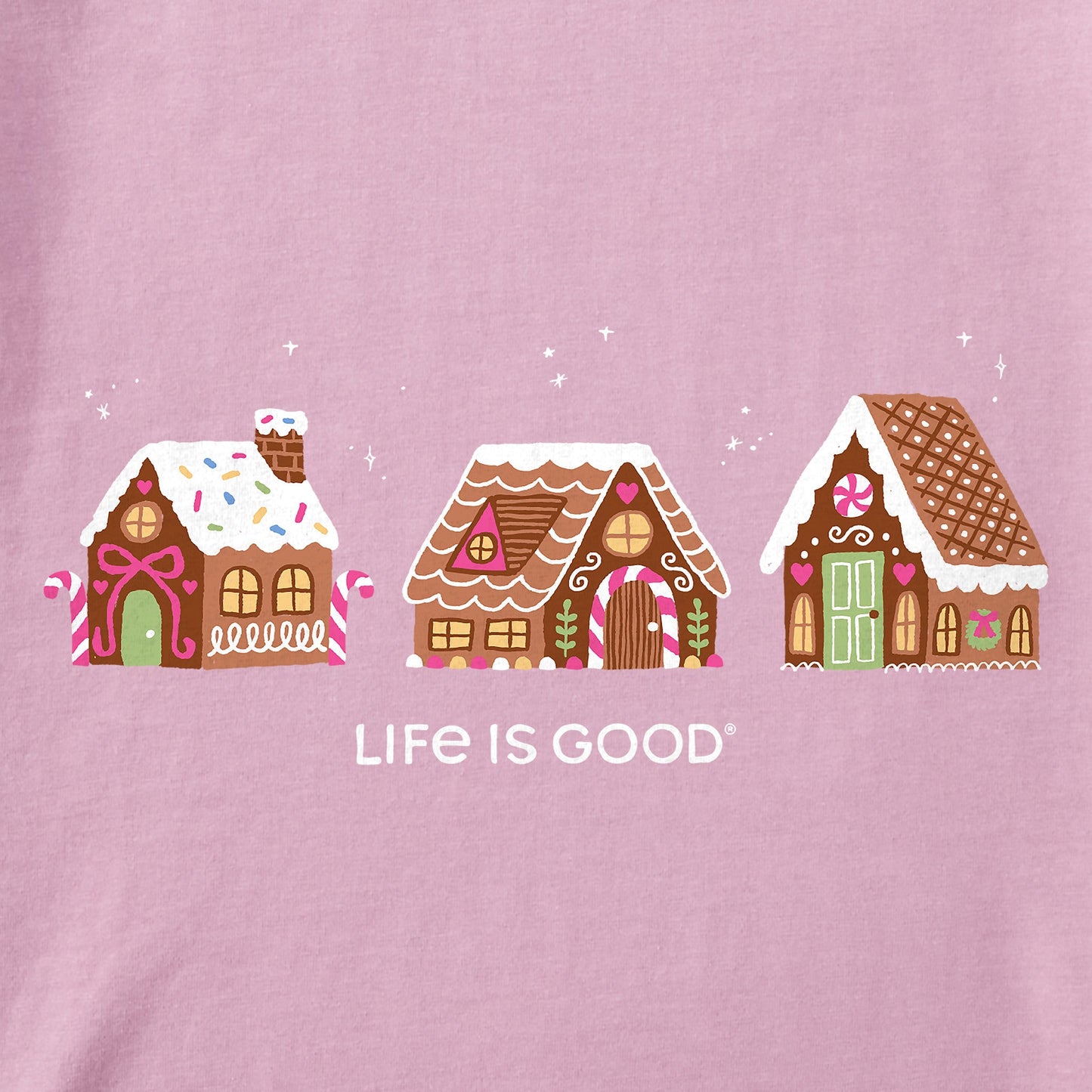 Toddler Gingerbread House Trio Short Sleeve Crusher Tee