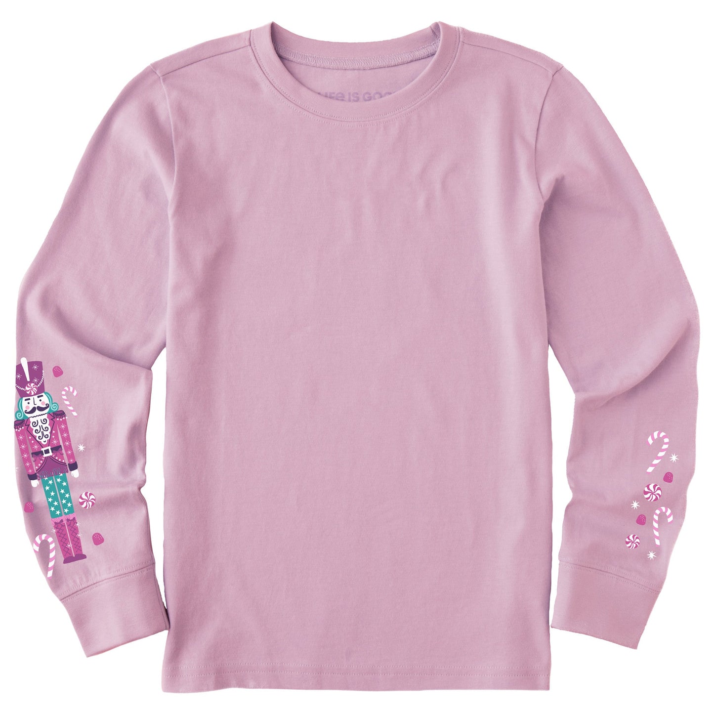 Kids Sparkle Nutcracker Long Sleeve Crusher Tee
