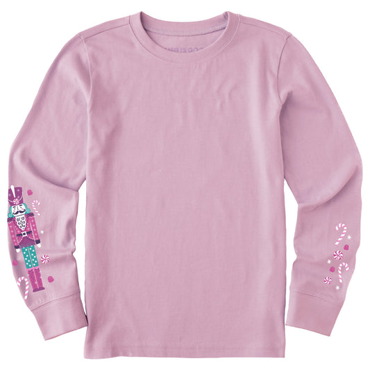 Kids Sparkle Nutcracker Long Sleeve Crusher Tee