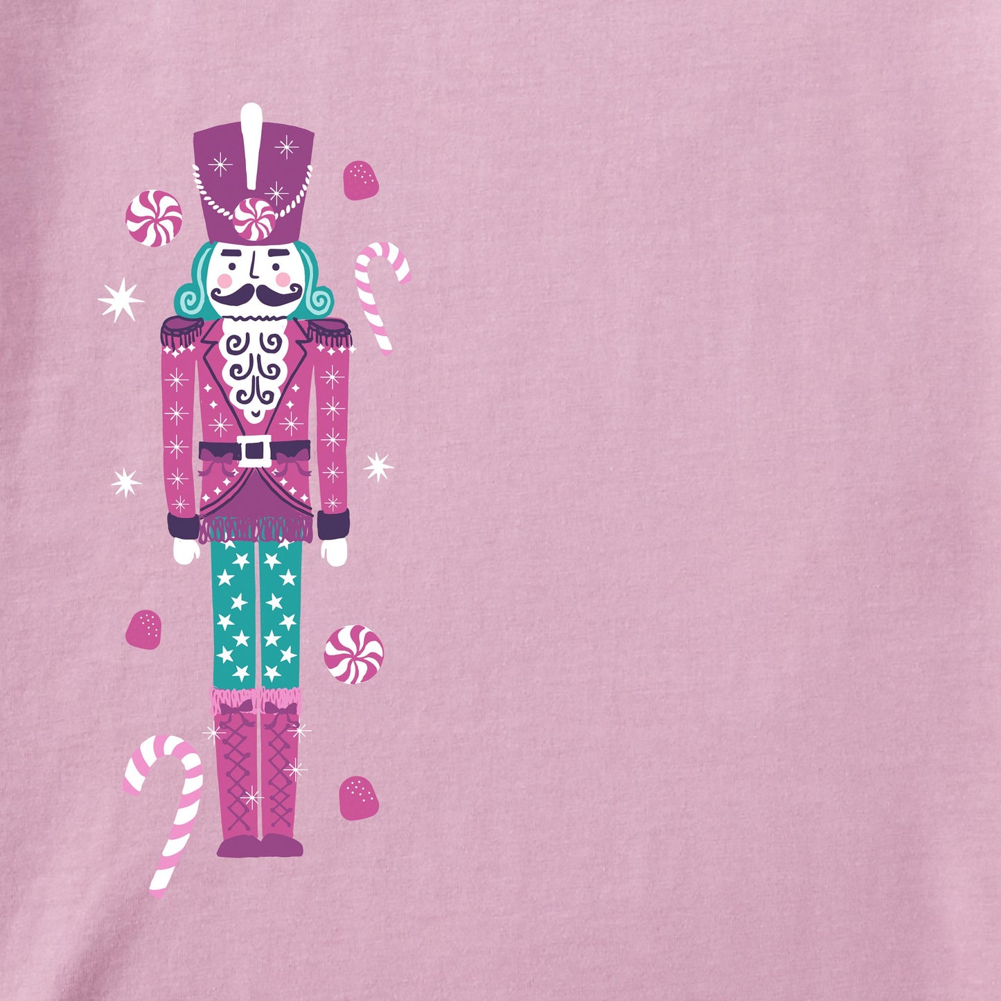 Kids Sparkle Nutcracker Long Sleeve Crusher Tee