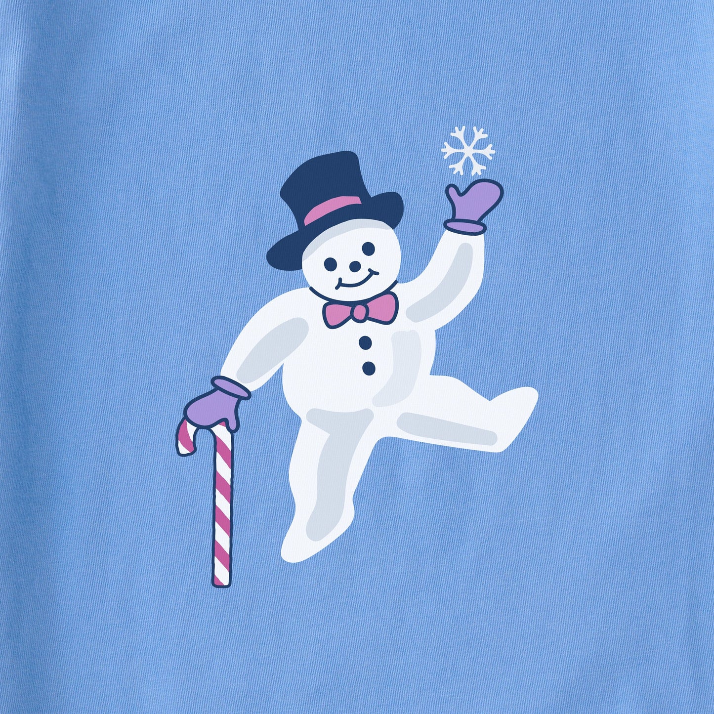 Kids Dancing Snowmen Long Sleeve Crusher Tee
