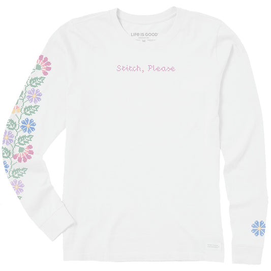 Women's Stitch Please Long Sleeve Crusher Tee
