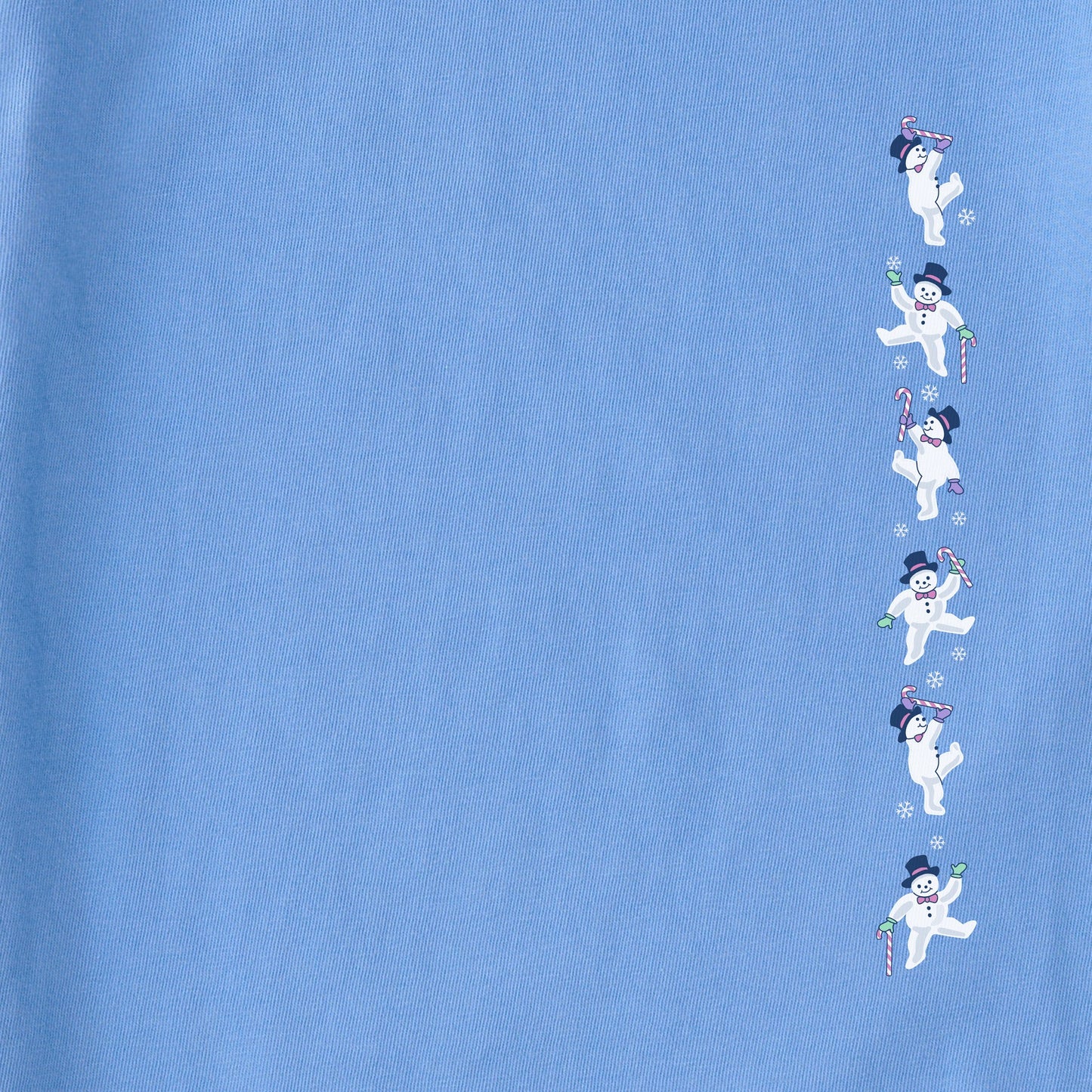 Women's Dancing Snowmen Long Sleeve Crusher Tee