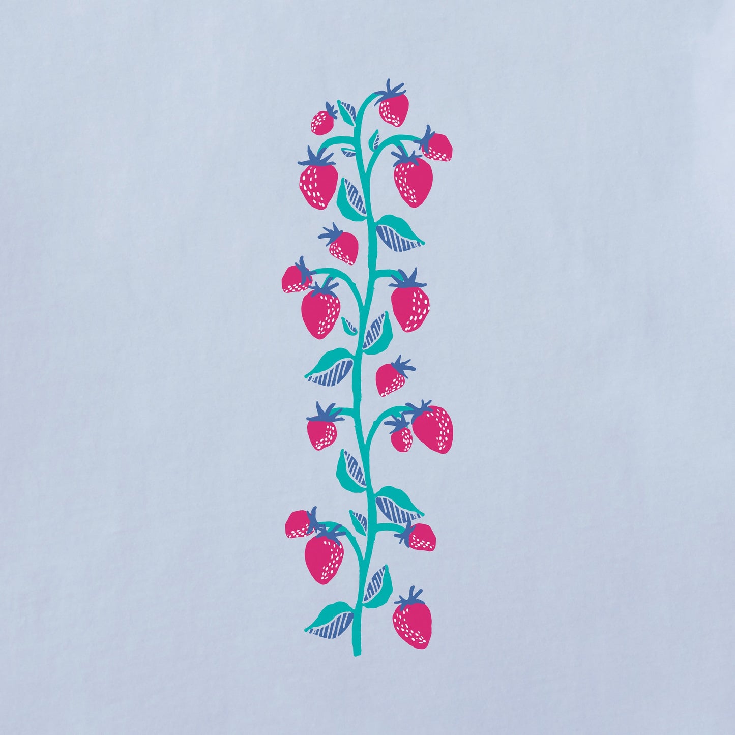 Women's Sweet Strawberries Long Sleeve Crusher Tee