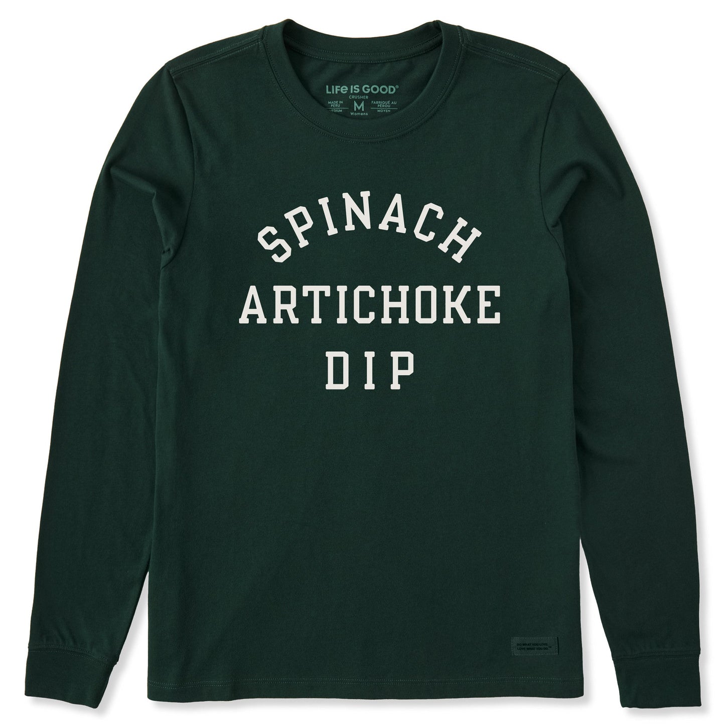 Women's Spinach Artichoke Dip Long Sleeve Crusher Tee