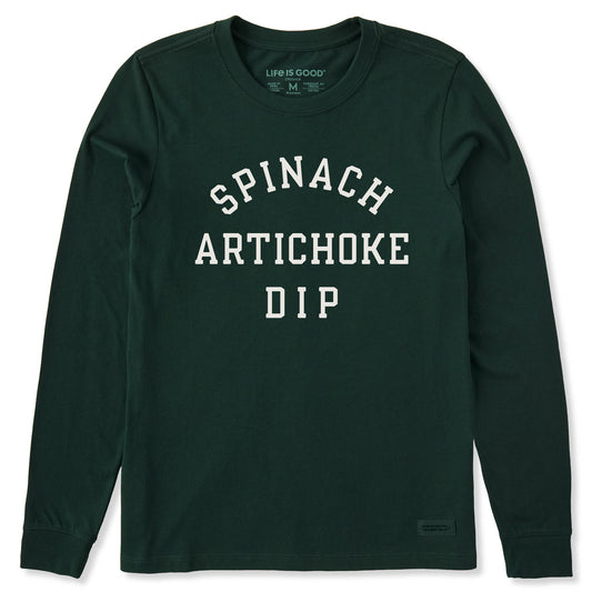 Women's Spinach Artichoke Dip Long Sleeve Crusher Tee