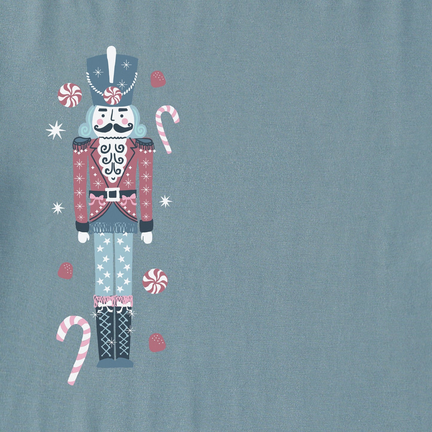 Women's Sparkle Nutcracker Long Sleeve Crusher Boxy Tee