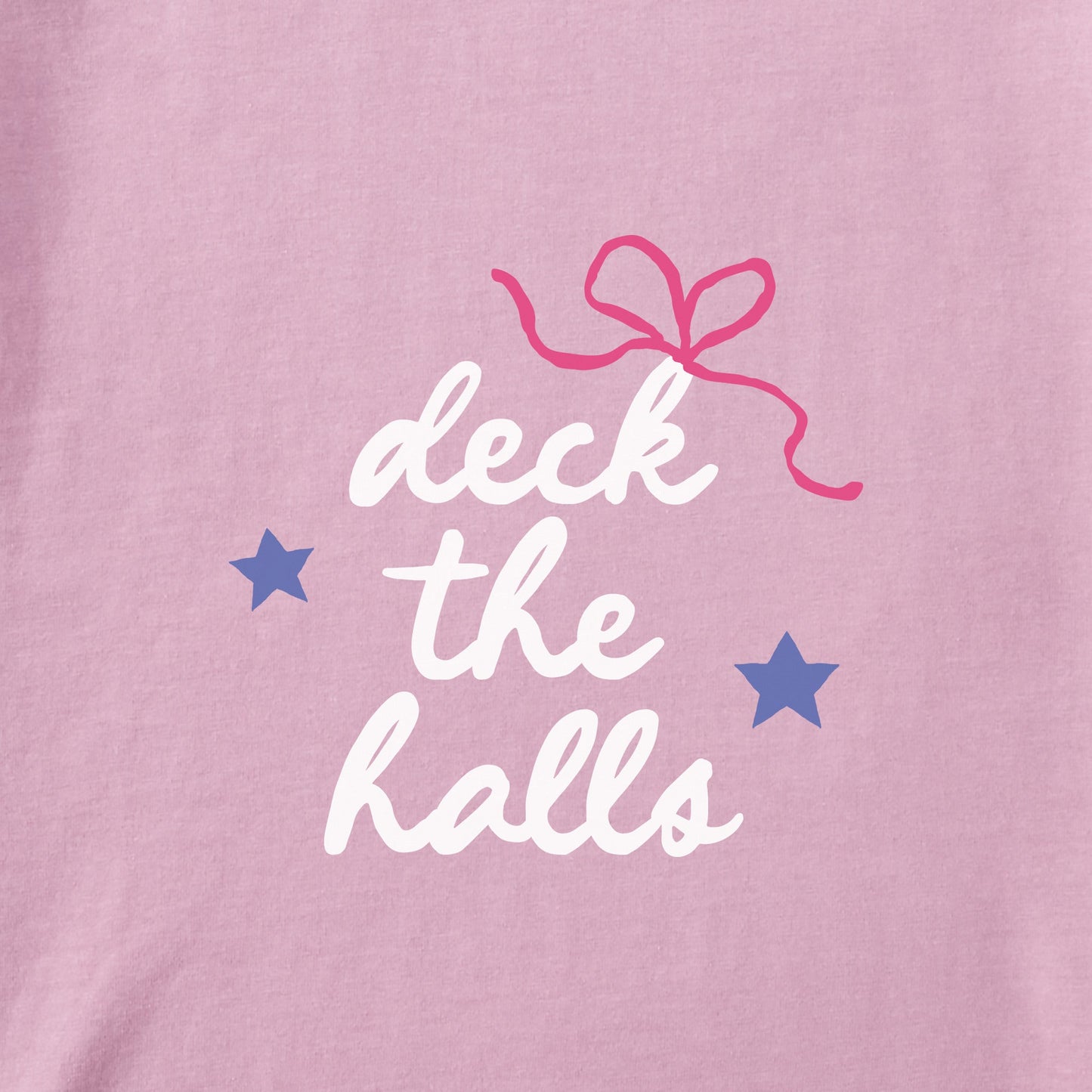 Women's Deck the Halls Ornaments Long Sleeve Crusher Boxy Tee