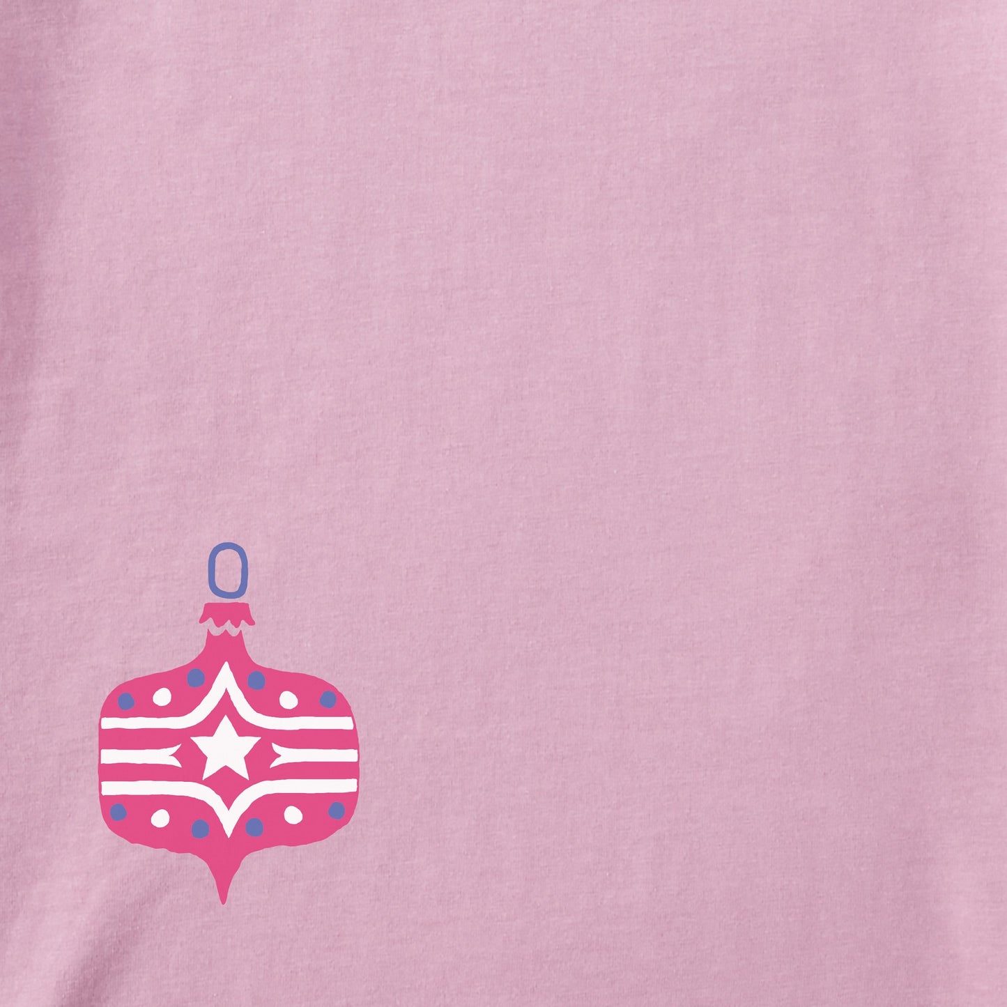 Women's Deck the Halls Ornaments Long Sleeve Crusher Boxy Tee