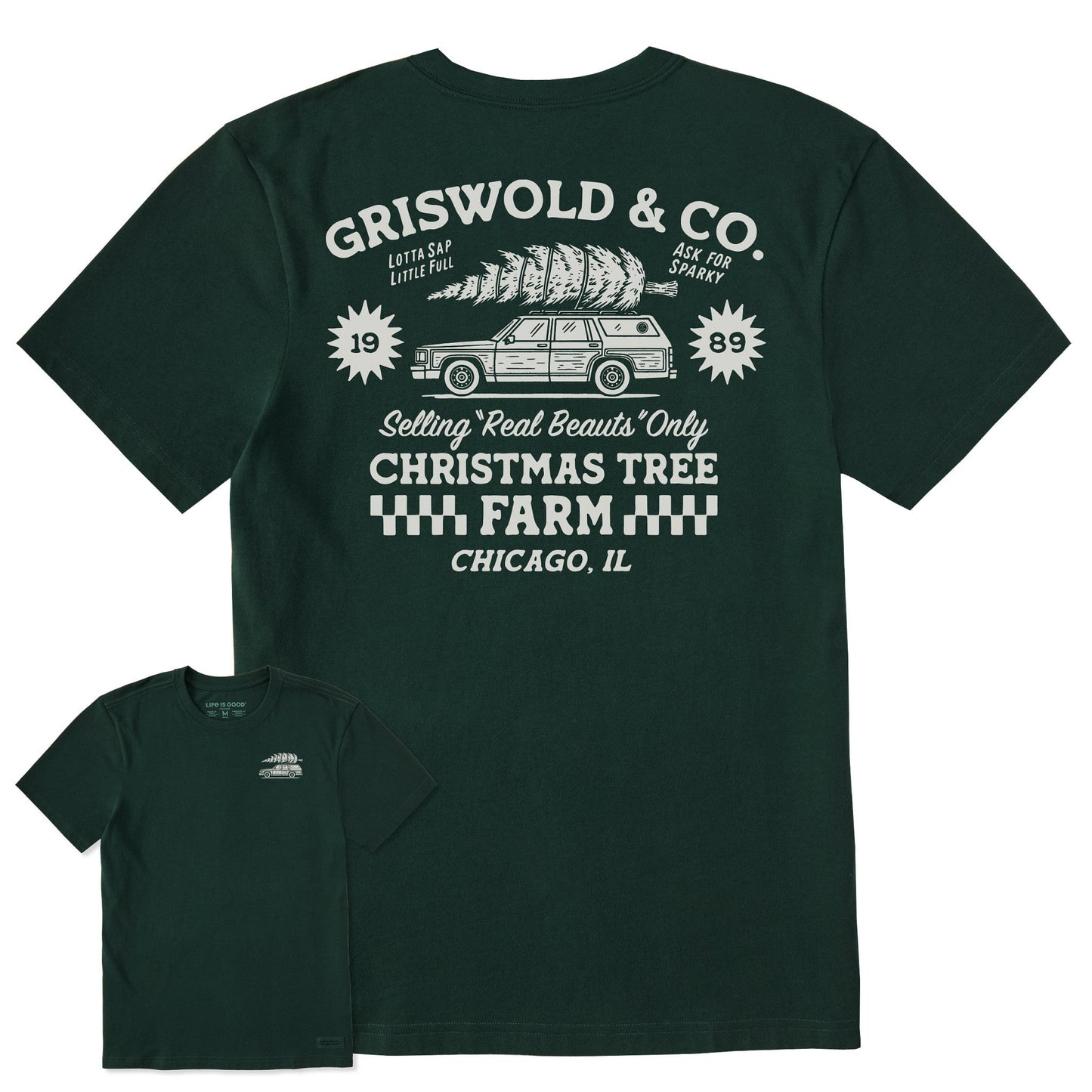 Men's Christmas Tree Farm Short Sleeve Crusher Tee