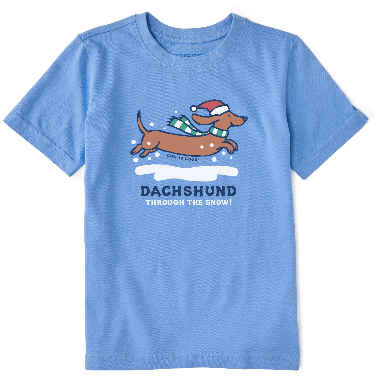 Kids Dachshund Through Short Sleeve Crusher Tee