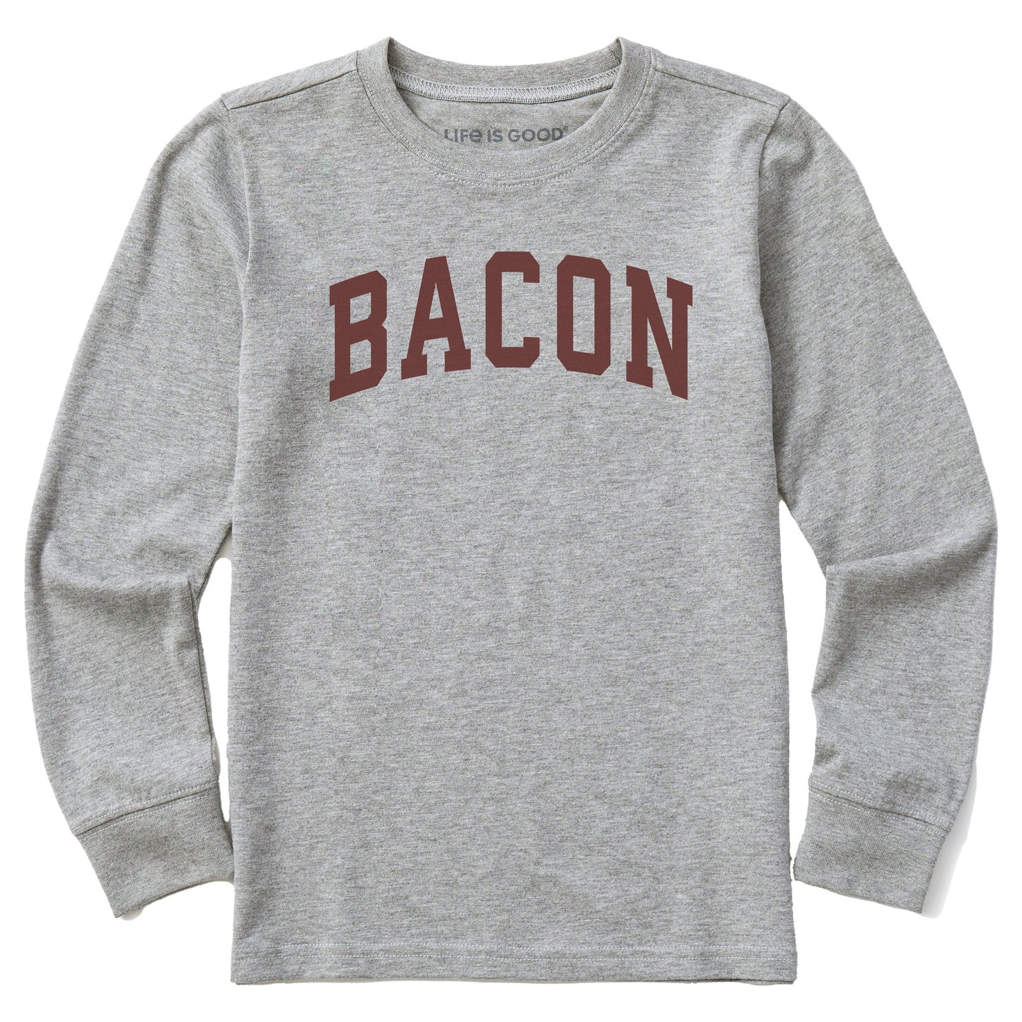Kids Bacon Arch Long Sleeve Crusher Tee