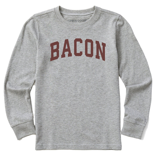 Kids Bacon Arch Long Sleeve Crusher Tee