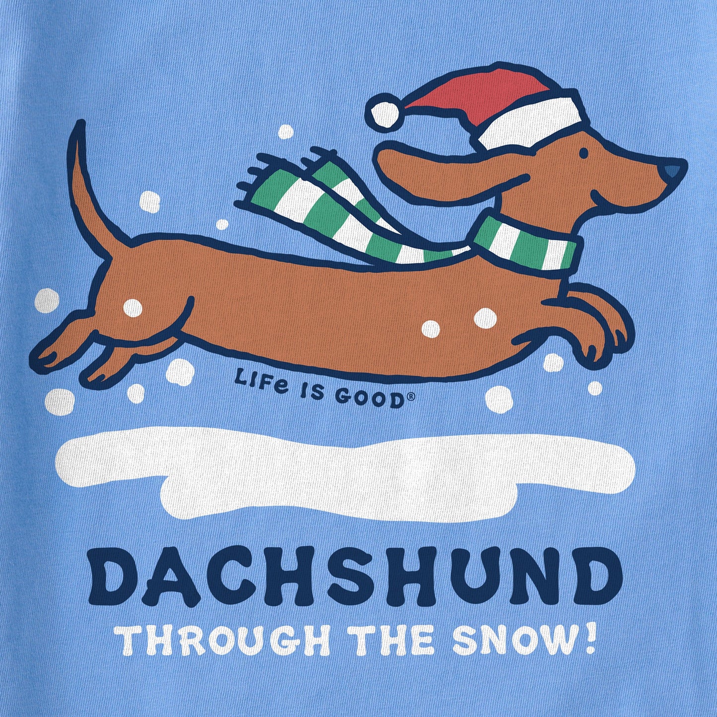Kids Dachshund Through Long Sleeve Crusher Tee
