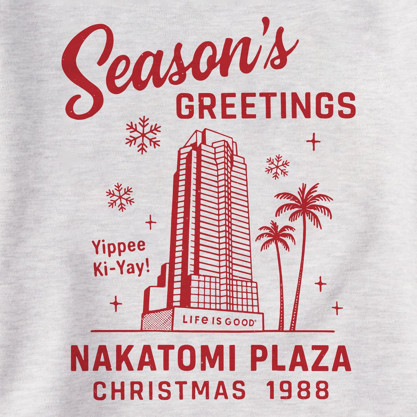 Men's Greetings from Nakatomi Plaza Simply True Fleece Crew