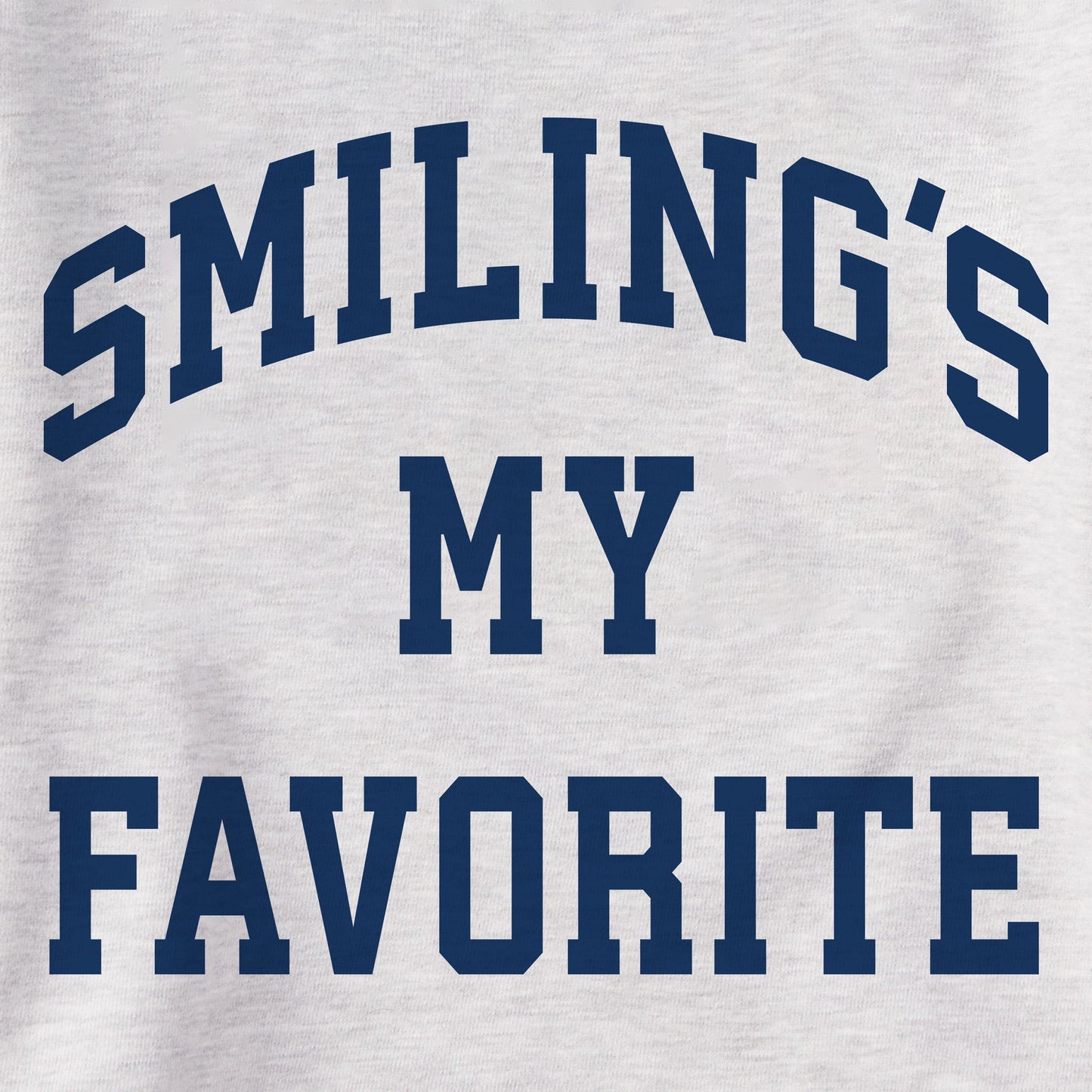 Men's Smiling's My Favorite Arch Simply True Fleece Crew