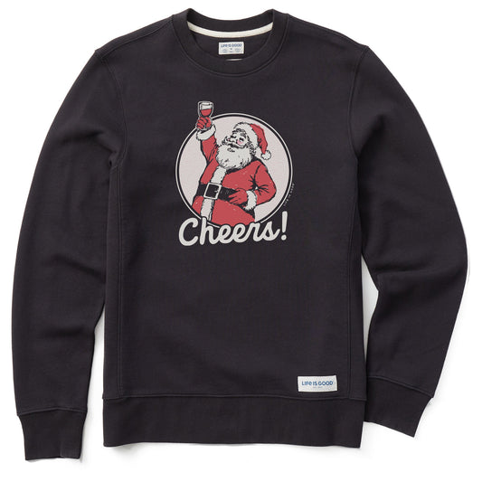 Men's Cheers to Santa Simply True Fleece Crew