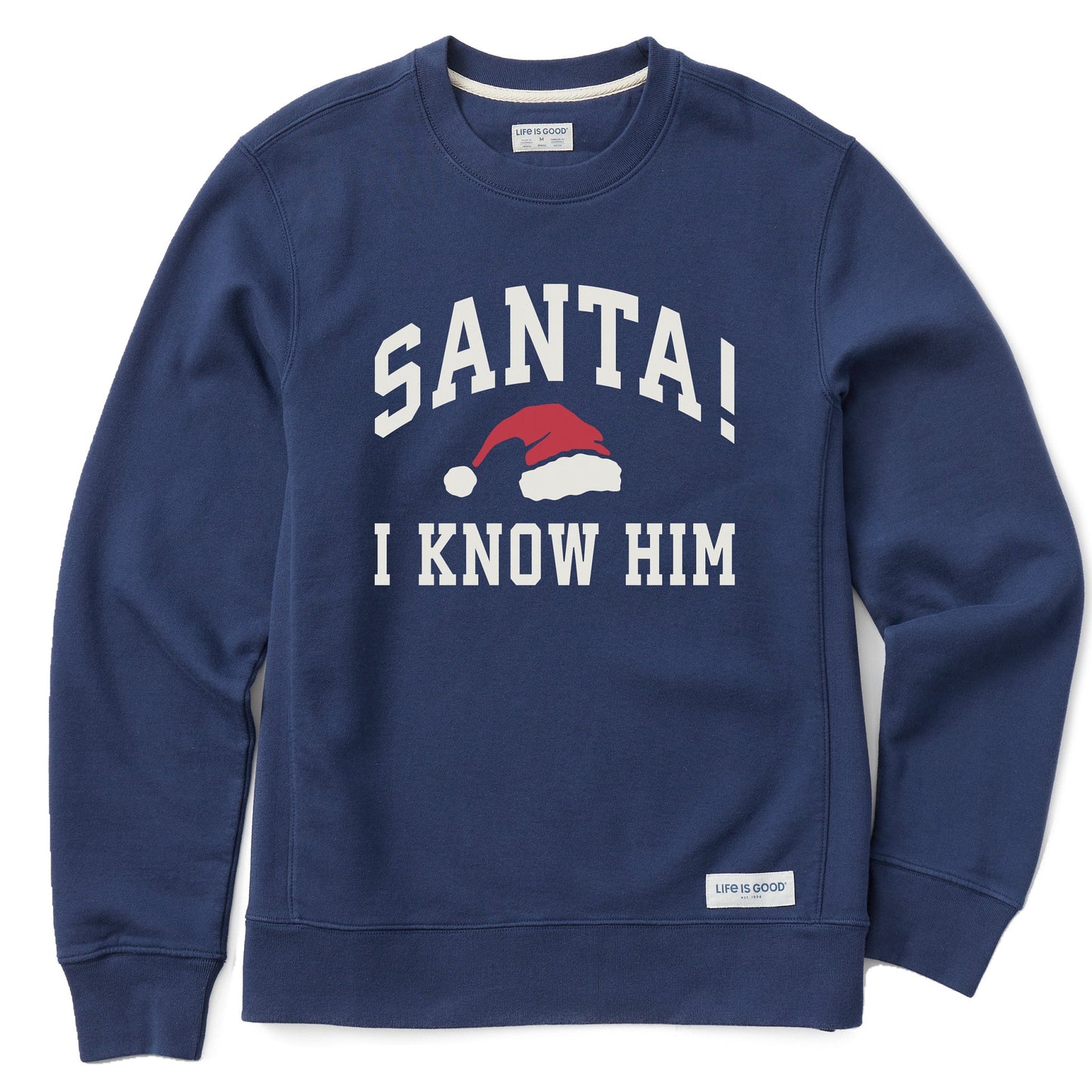 Men's Santa! I Know Him Arch Simply True Fleece Crew