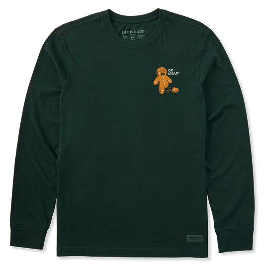 Men's Oh Snap Ginger Man Long Sleeve Crusher Tee