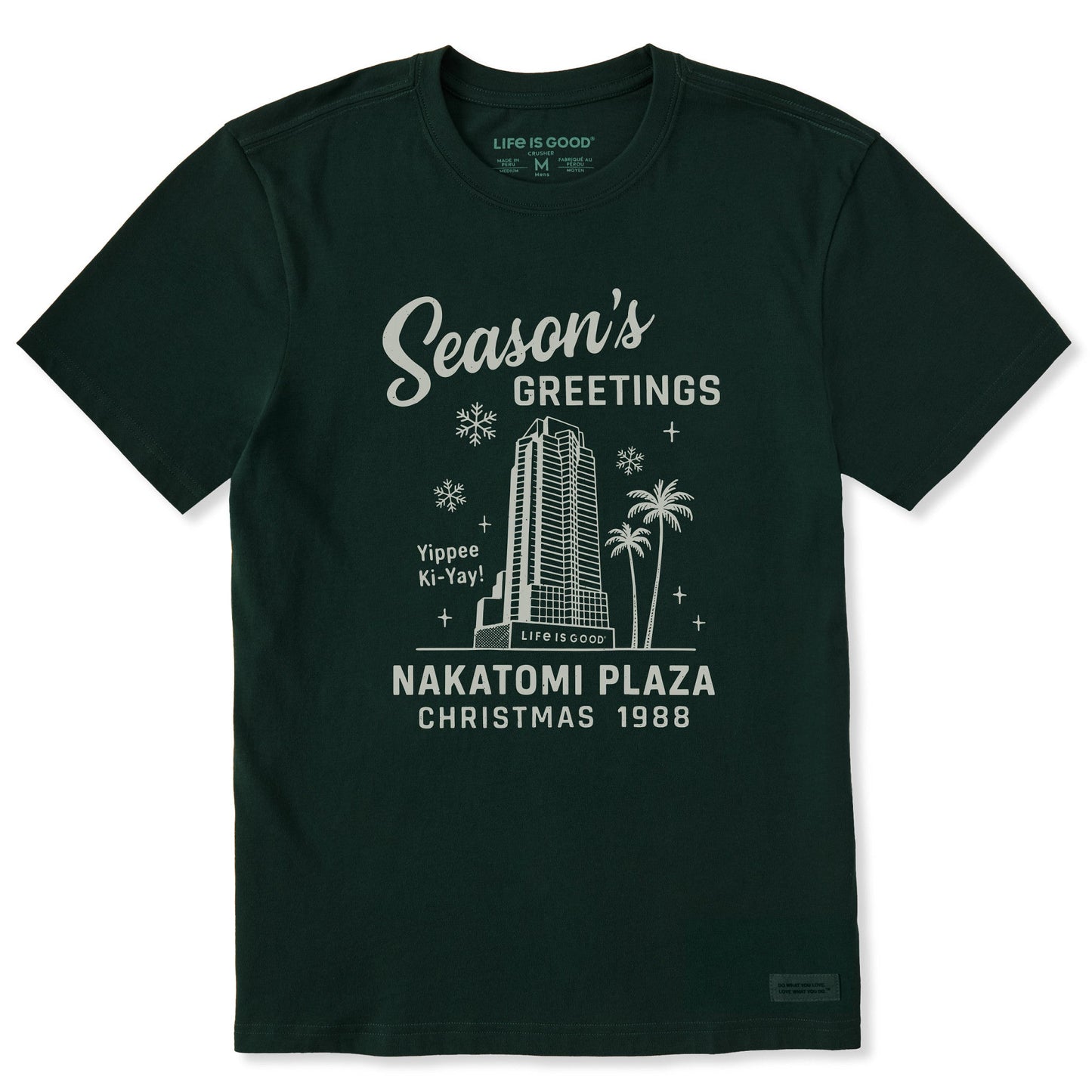 Men's Greetings from Nakatomi Plaza Short Sleeve Crusher Tee