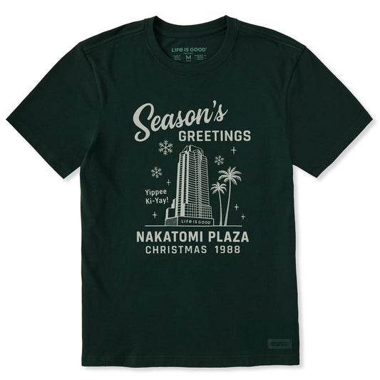 Men's Greetings from Nakatomi Plaza Short Sleeve Crusher Tee