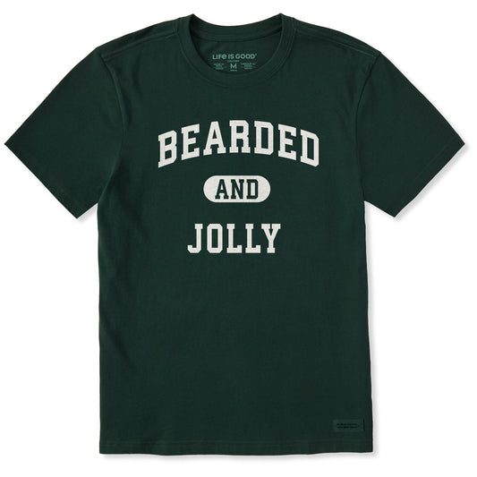 Men's Bearded and Jolly Arch Short Sleeve Crusher Tee