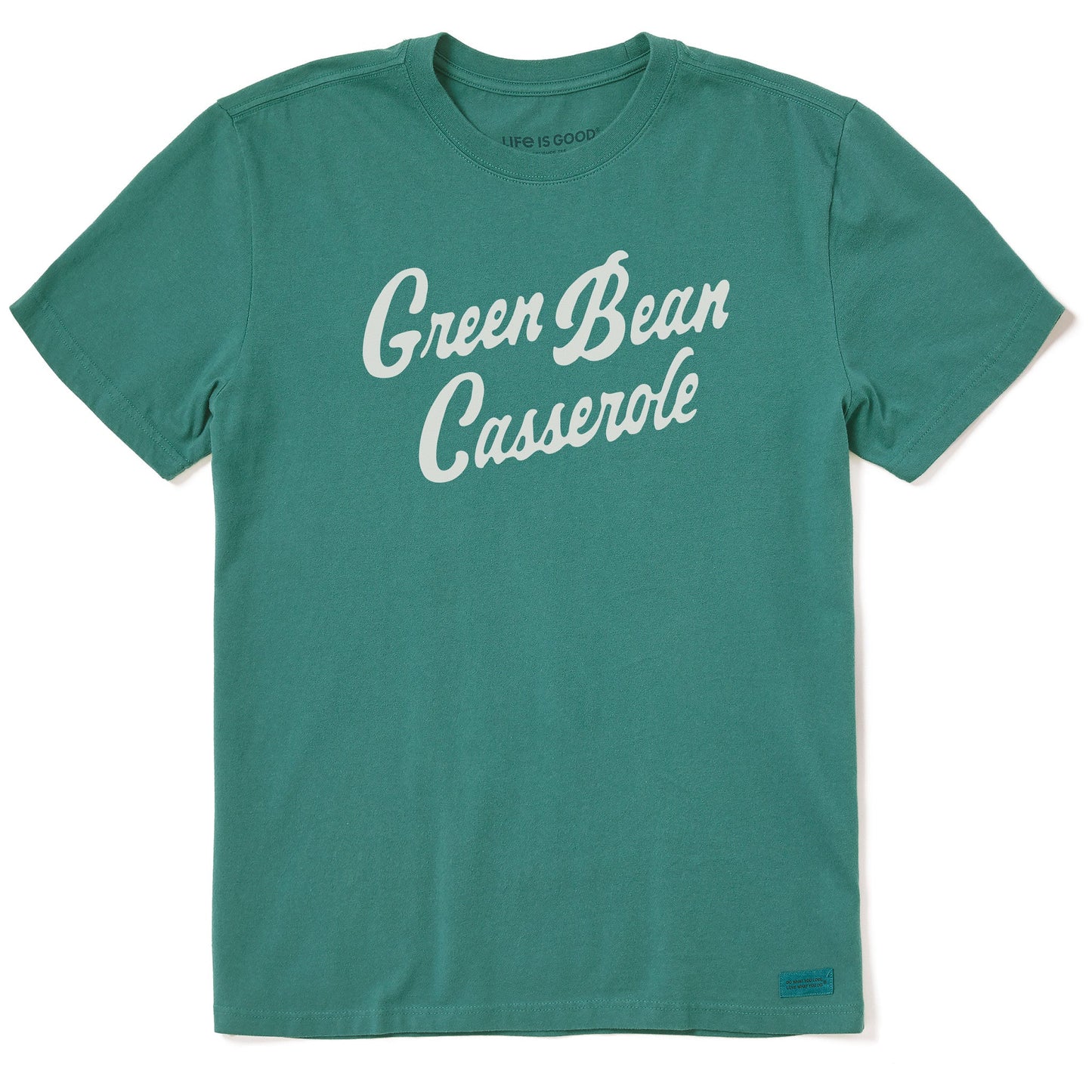 Men's Green Bean Casserole Script Short Sleeve Crusher Tee