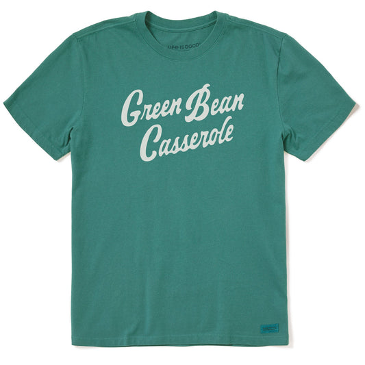 Men's Green Bean Casserole Script Short Sleeve Crusher Tee