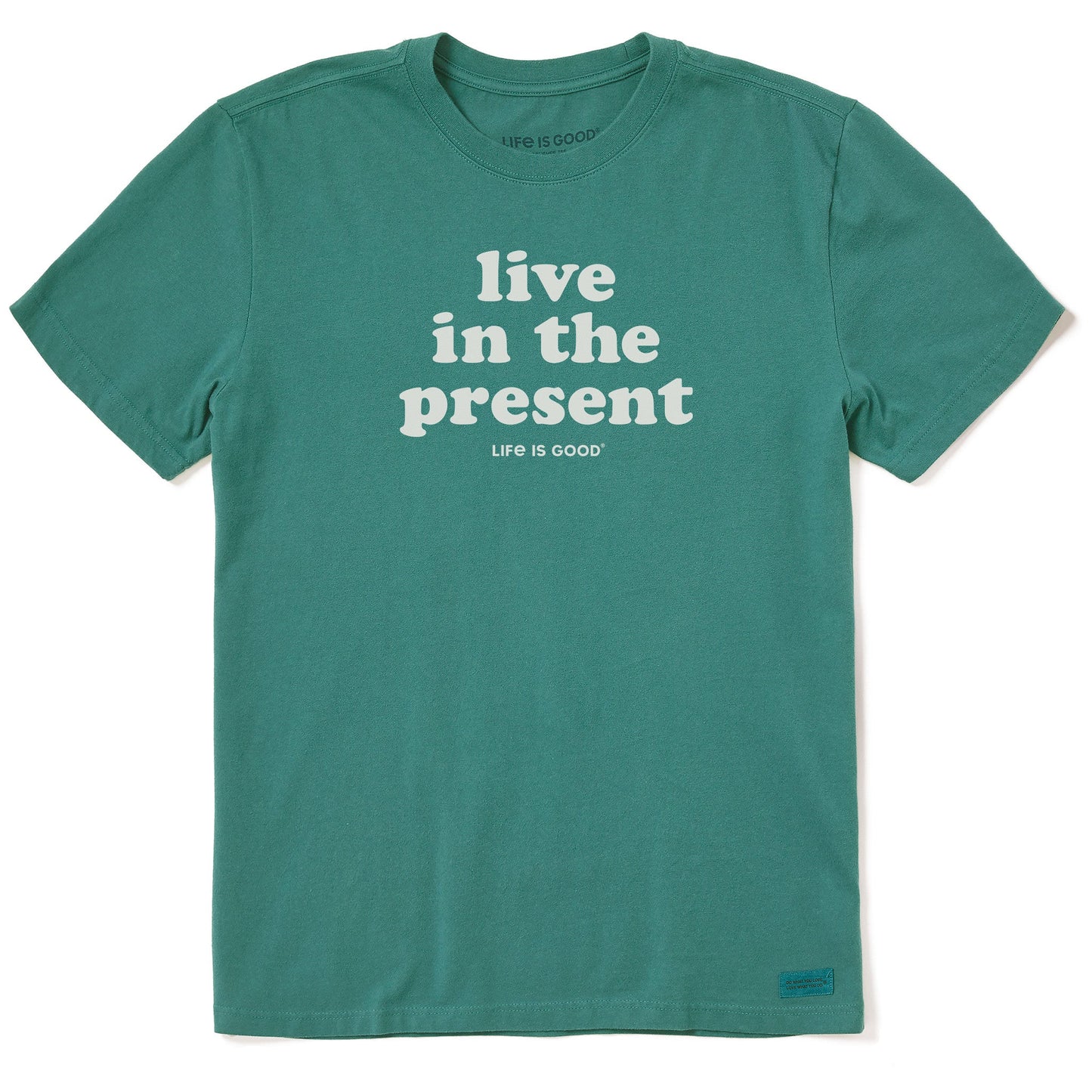 Men's Simply Live in the Present Short Sleeve Crusher Tee
