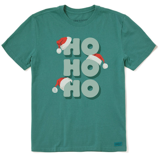 Men's Ho Ho Ho Stack Short Sleeve Crusher Tee