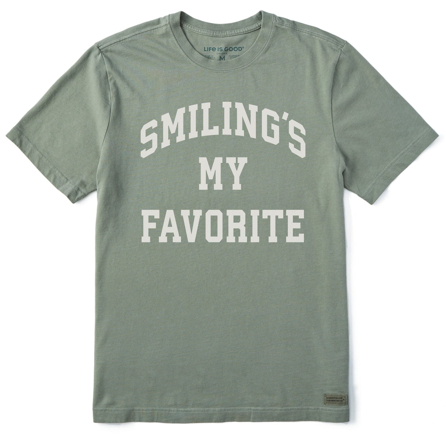 Men's Smiling's My Favorite Arch Short Sleeve Crusher Tee