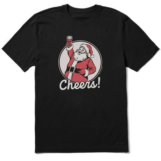Men's Cheers to Santa Short Sleeve Crusher Tee