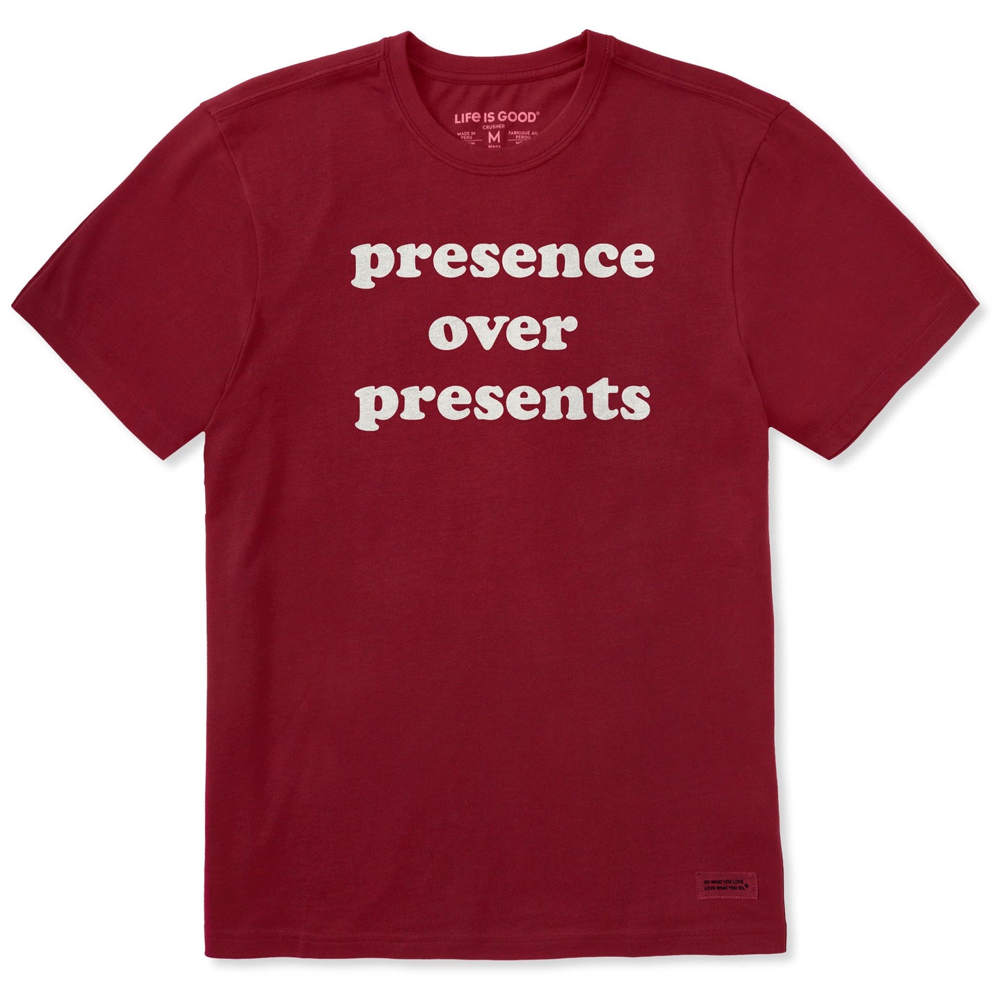 Men's presence over presents Short Sleeve Crusher Tee